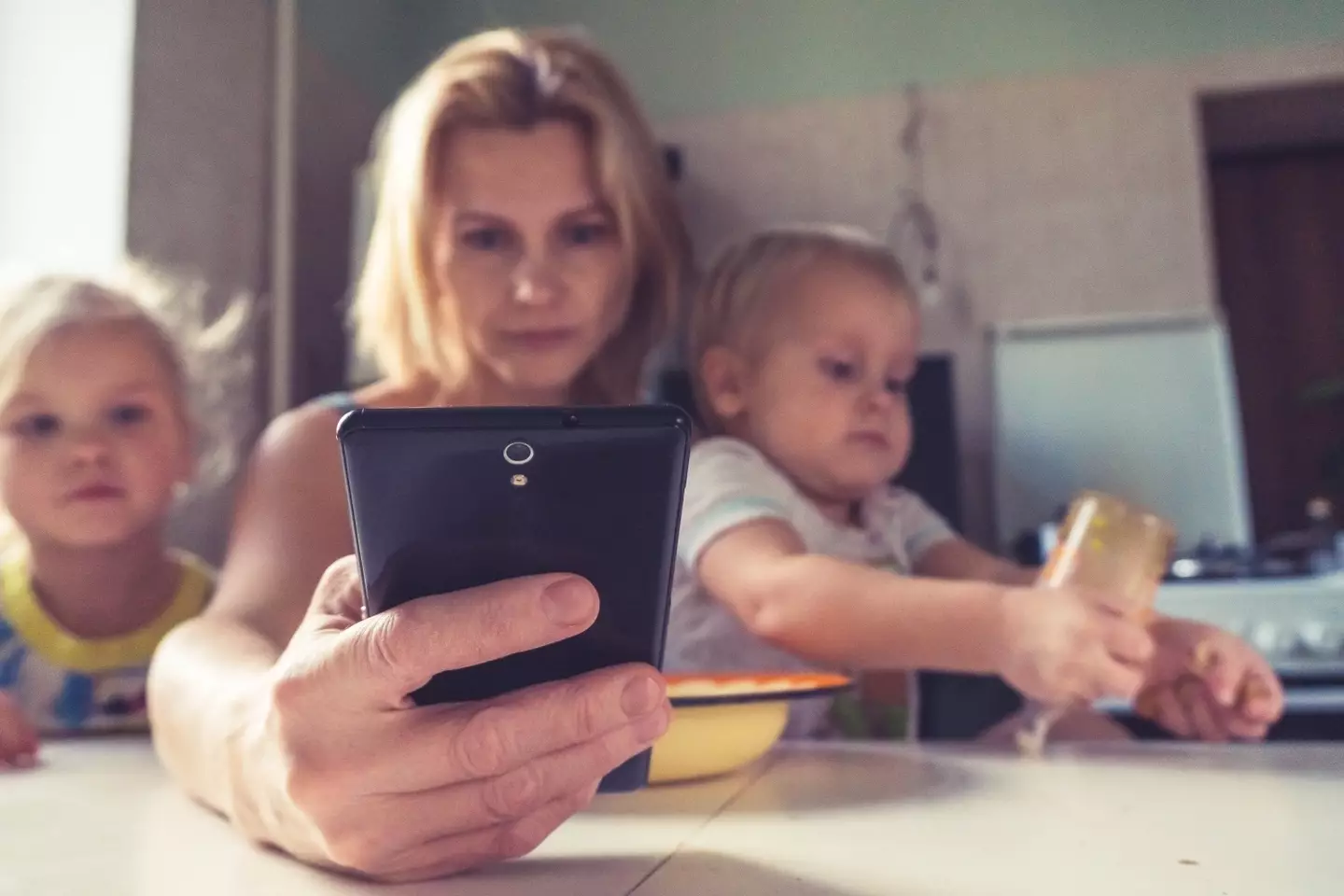 “I look around and these kids' parents just look off onto their phones, or just sit there doing anything BUT playing with their kids (Vitolda Klein on Unsplash)."