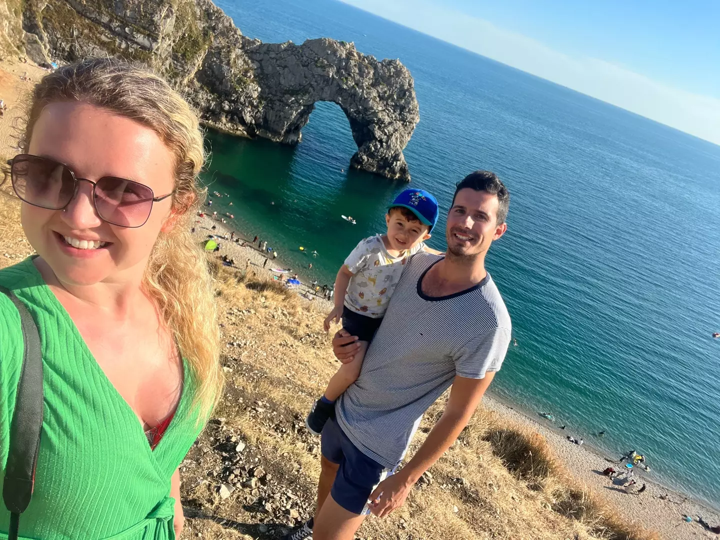 The family have been travelling around the south coast of the UK.