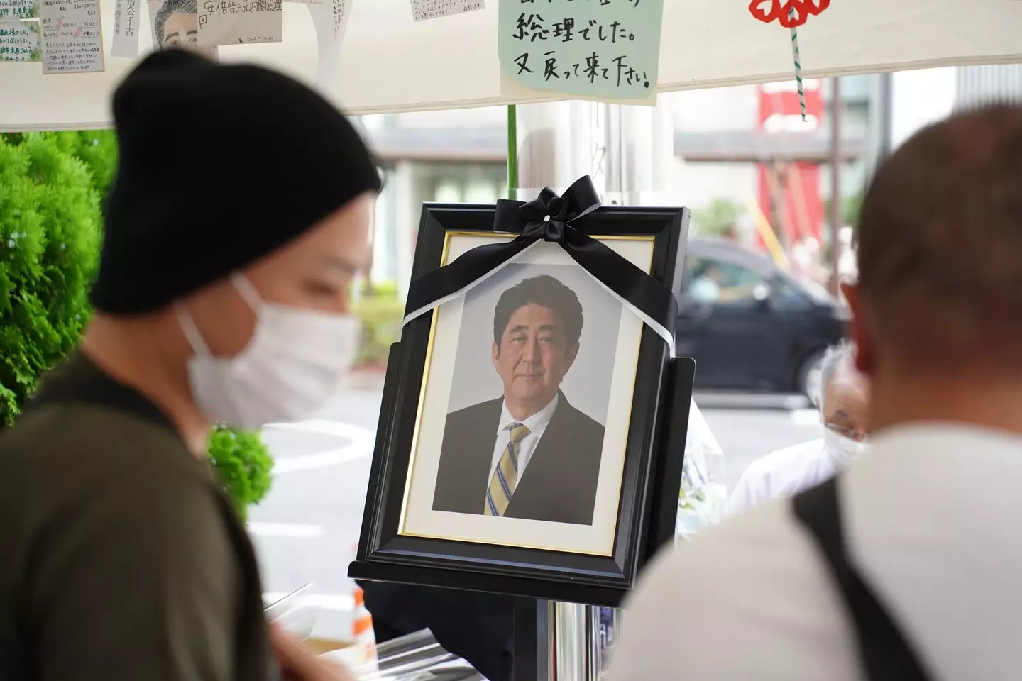 Shinzo Abe's assassin accused him of being affiliated with the church that bankrupted his mother (Jinhee Lee/NurPhoto via Getty Images)