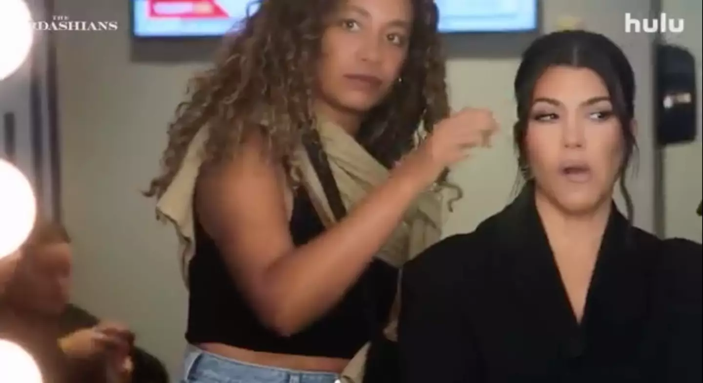 Kourtney is not happy with her sister.