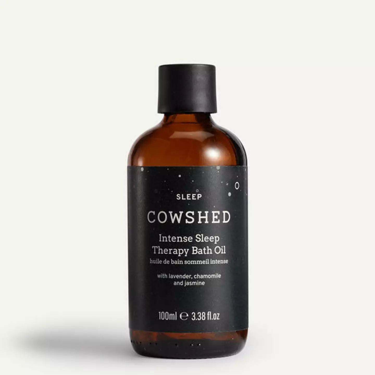 The bath oil combines a number of relaxing ingredients.