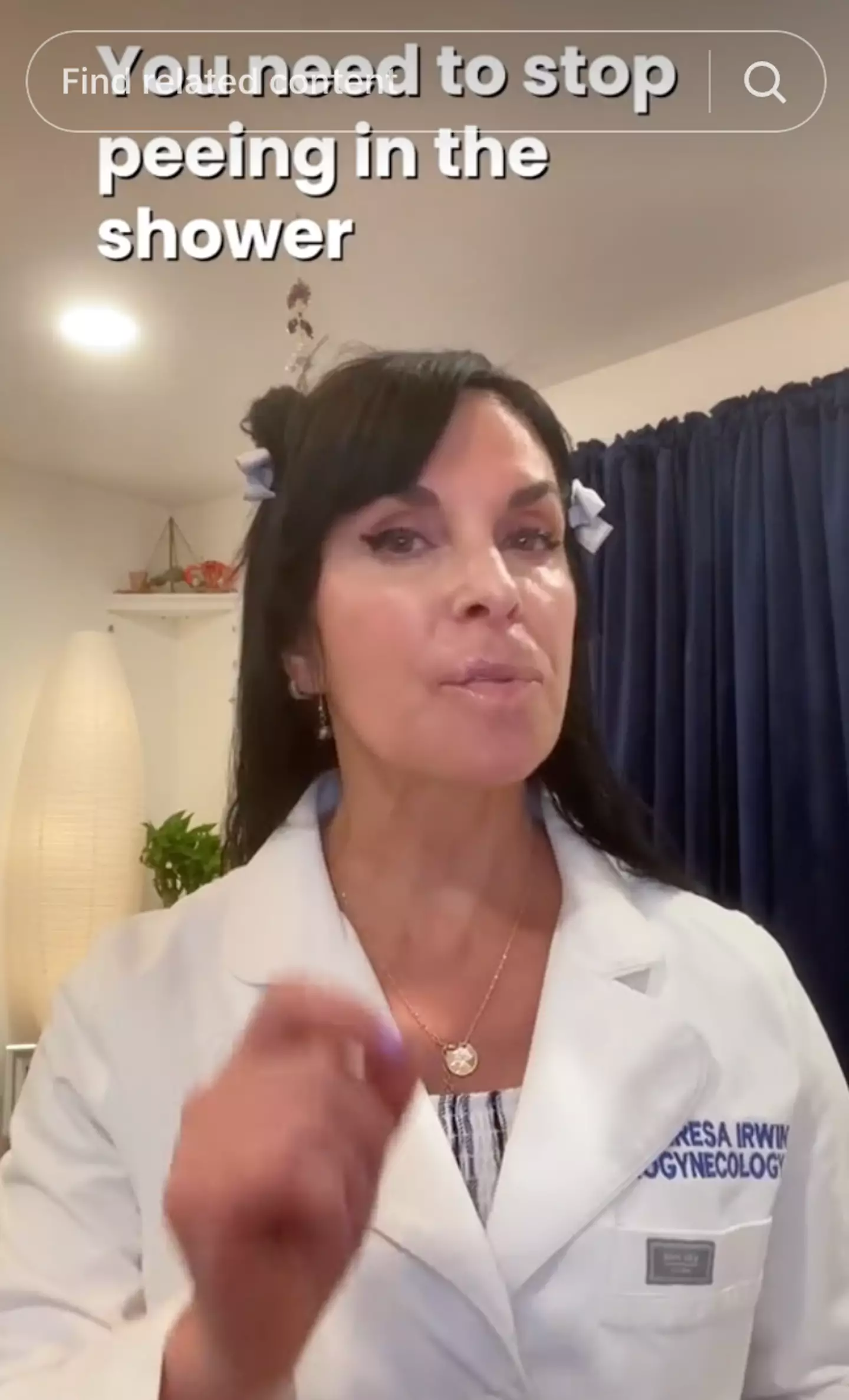 The urogynaecologist took to TikTok to warn her followers. (TikTok/@dr.teresa.irwin)