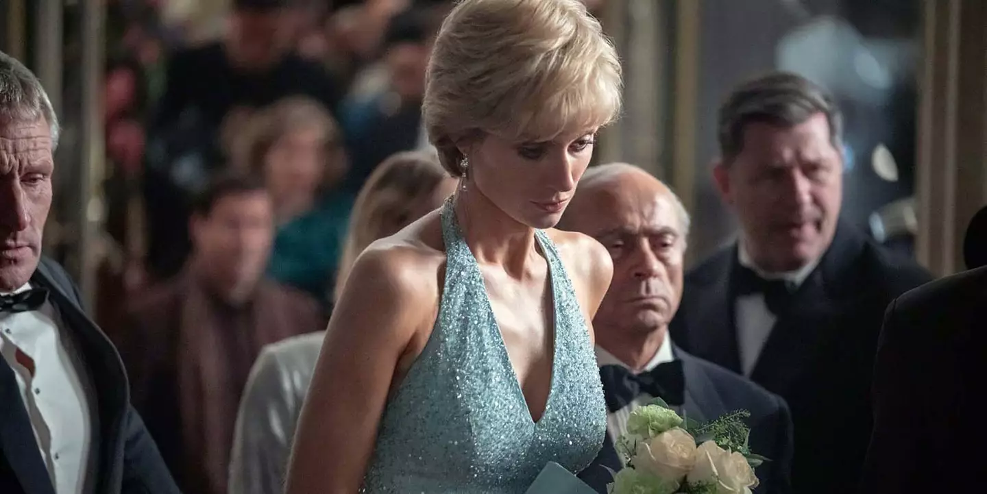 Elizabeth Debicki as Princess Diana in The Crown.