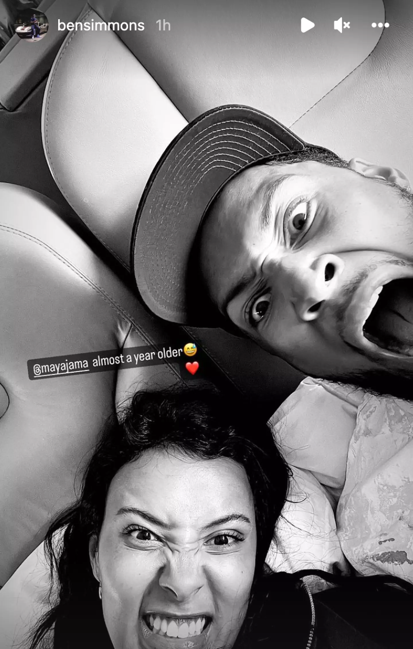 Ben Simmons posted a selfie with Maya Jama.