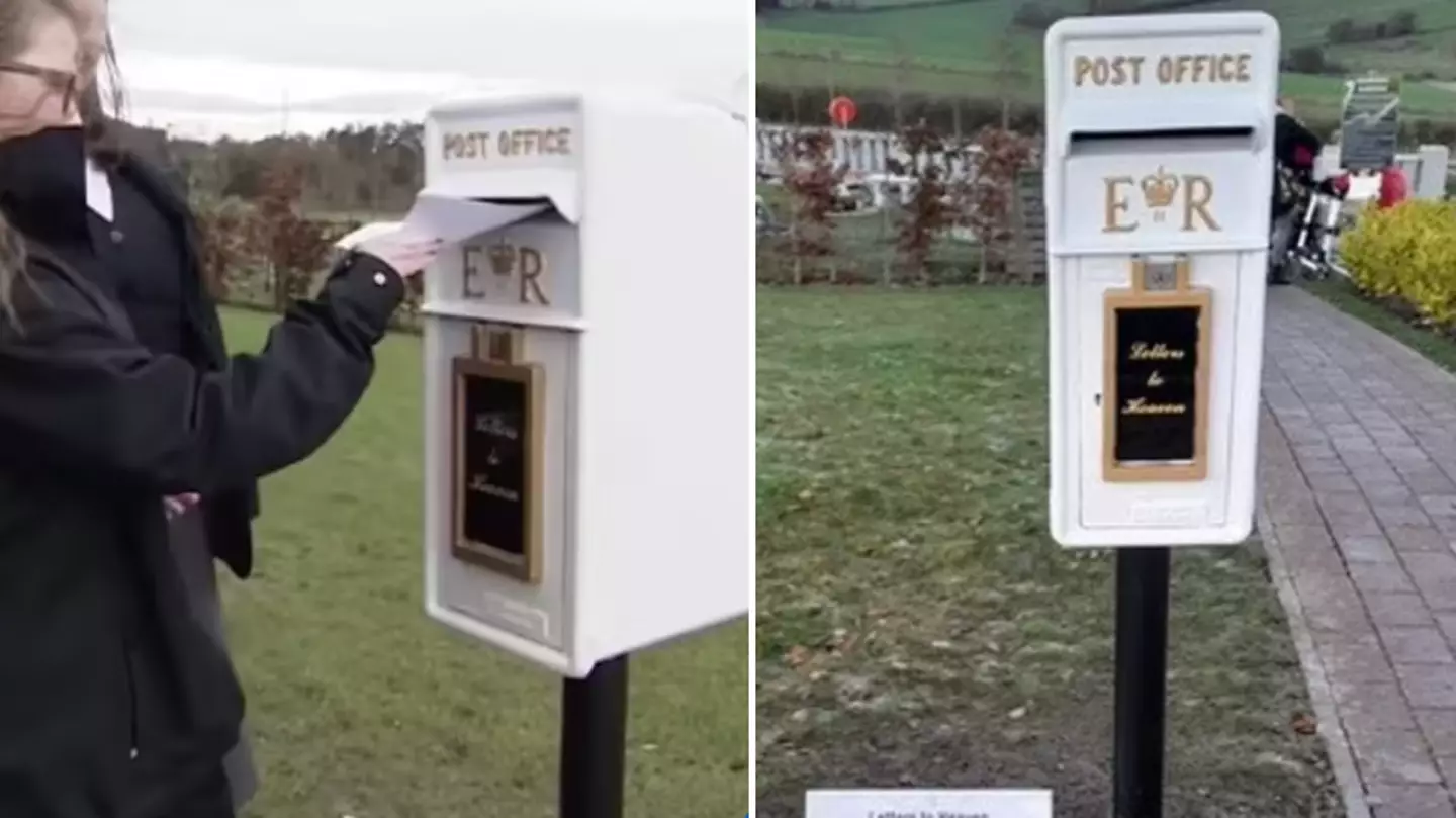 Girl's 'postbox to heaven' installed at crematorium to send letters to deceased loved ones