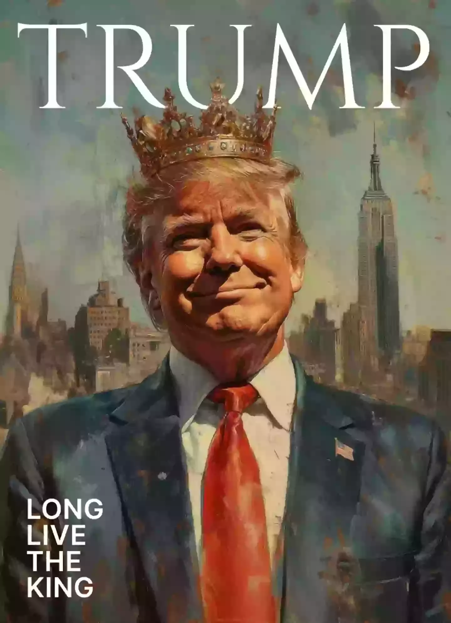 An image of President Donald Trump wearing a crown was circulated online by the official White House X account (X/@whitehouse)