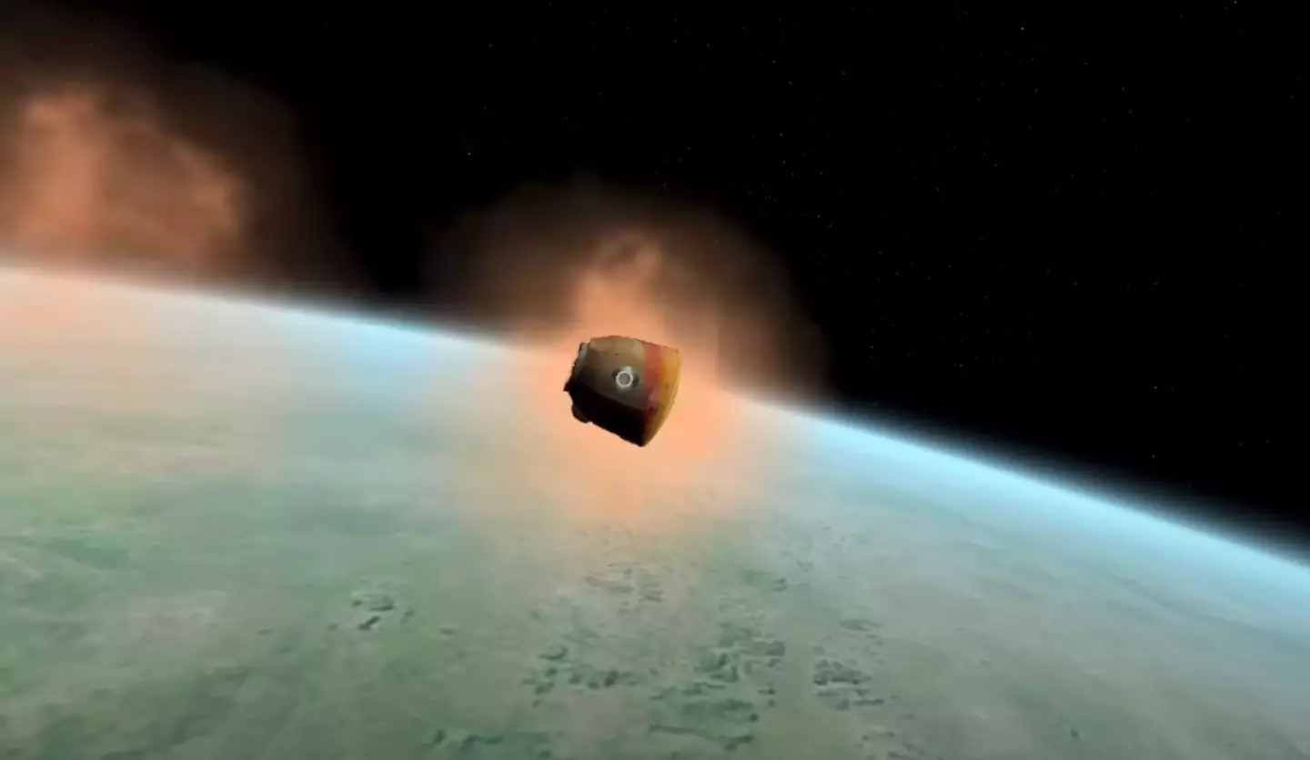 An ESA simulation of the return journey (YouTube/European Space Agency)