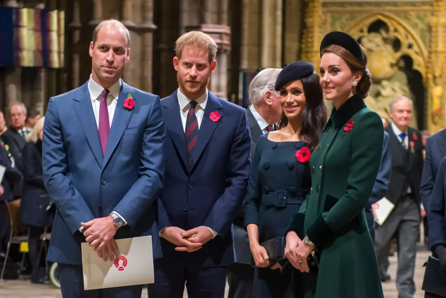 William, Harry, Meghan and Kate in seemingly happier times (Paul Grover- WPA Pool/Getty Images)