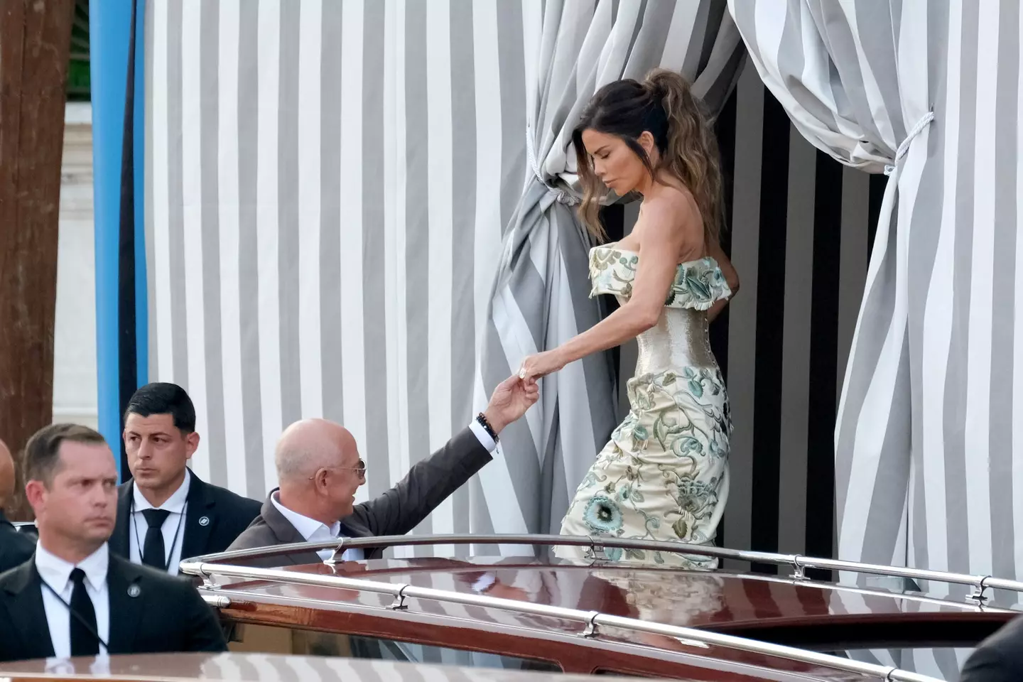 Jeff Bezos and Lauren Sánchez have kicked off their three-day wedding festivities in Venice (Stefano Mazzola/GC Images / Getty Images)