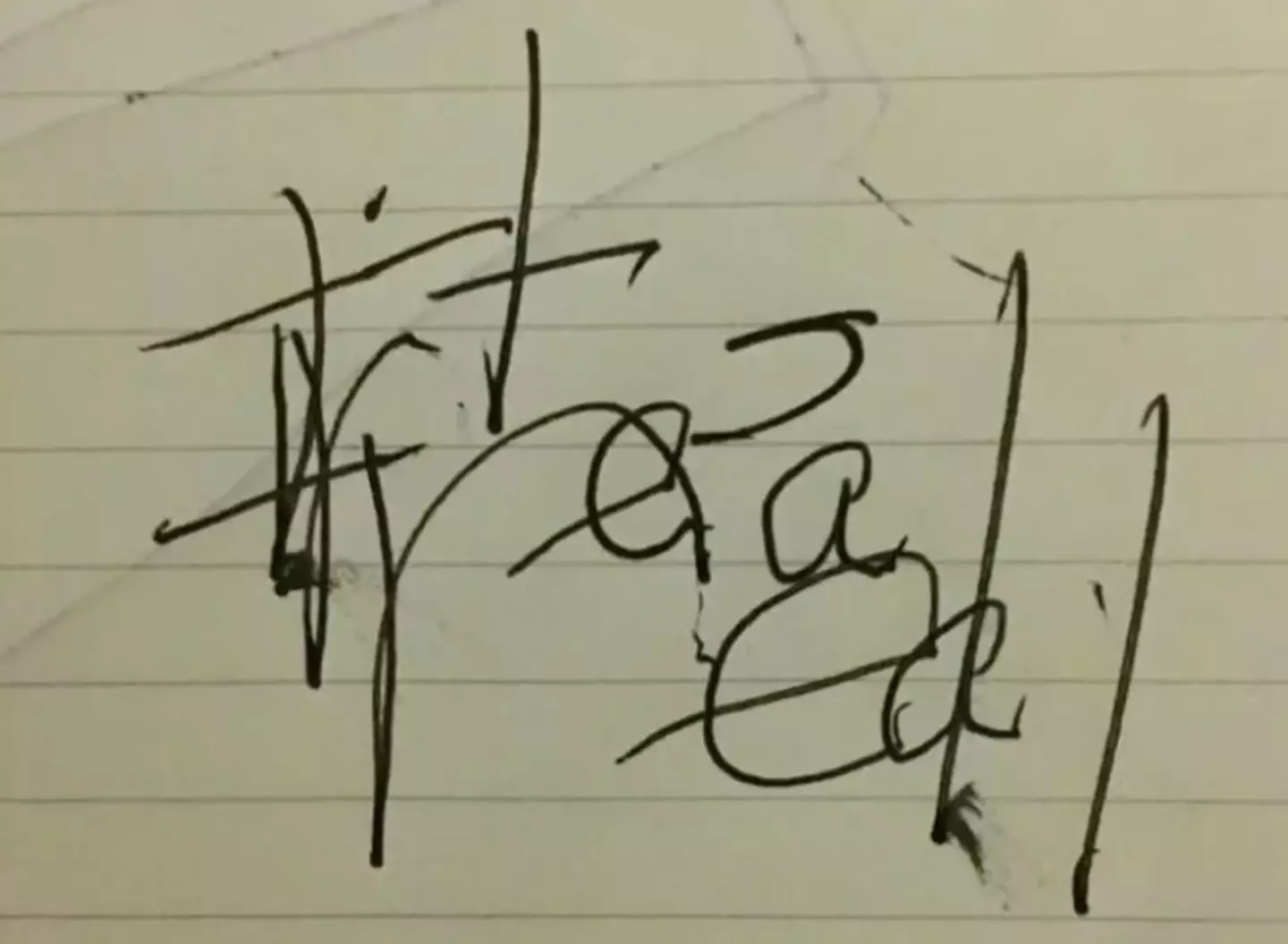 Tina jotted down the words 'It's real' when she woke up.