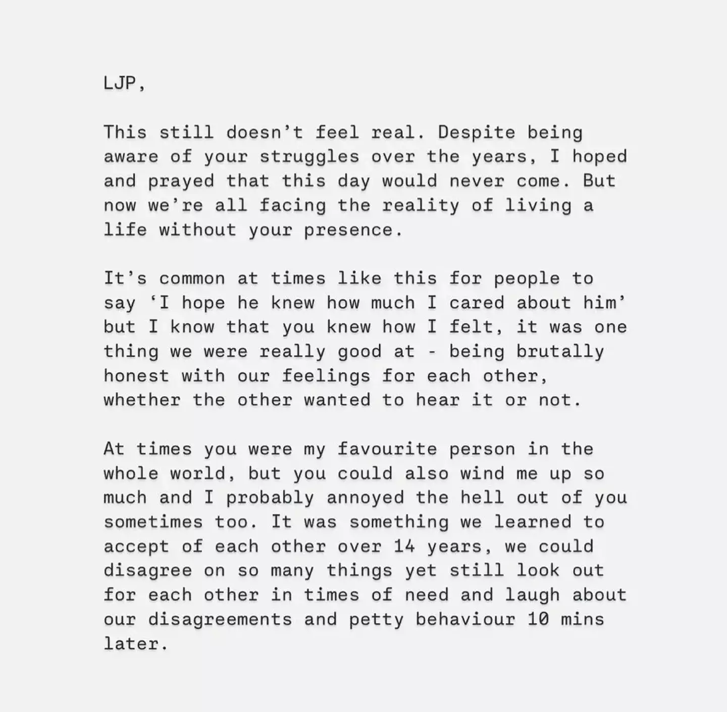 Peazer admitted things didn't feel 'real' (Instagram/@daniellepeazer)