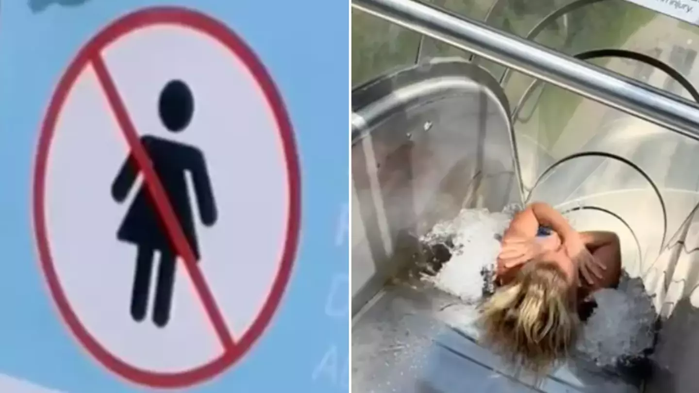 Horrifying reality of what happens if women go on 'men's only' slide after champion diver learnt the hard way