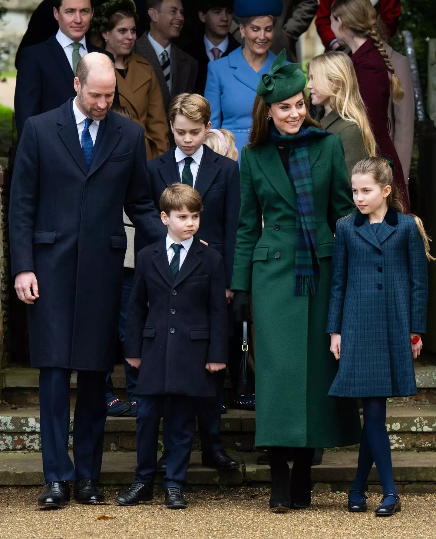 George, Charlotte and Louis followed in their father's footsteps (Samir Hussein/WireImage)