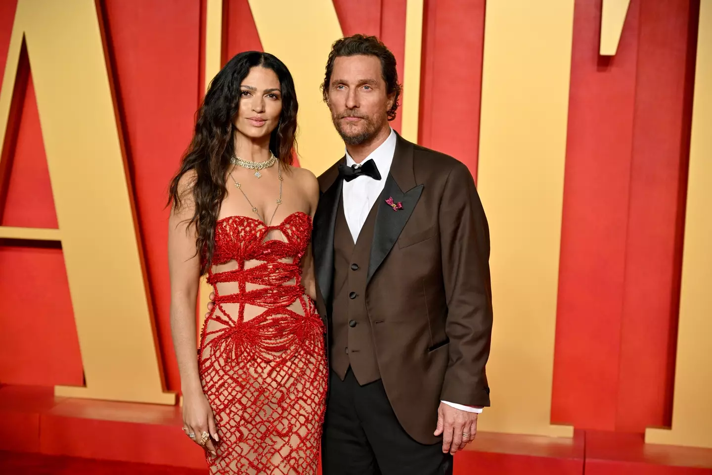 Matthew McConaughey with wife Camila Alves (Lionel Hahn/Getty Images)