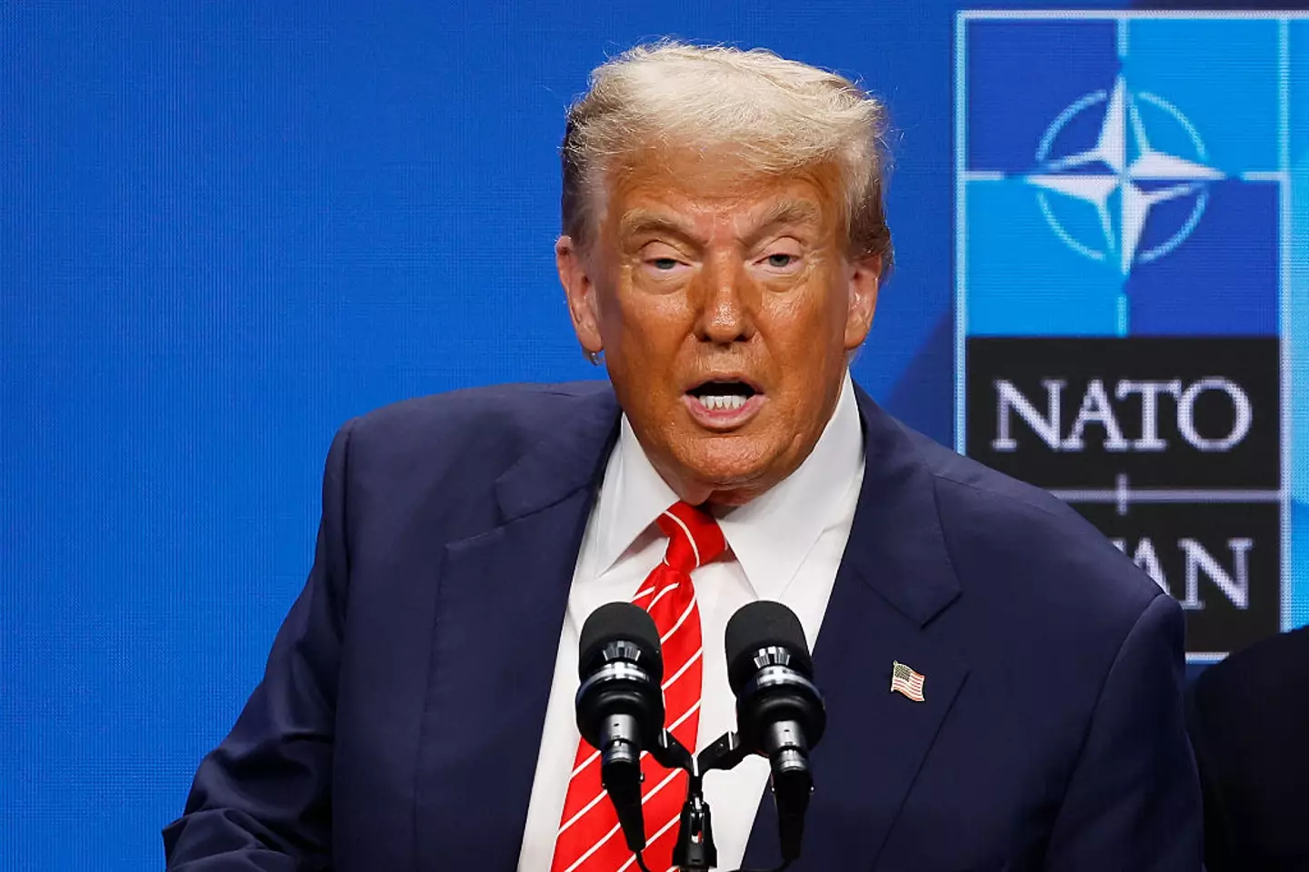 Donald Trump compared Iran's strikes to Hiroshima (Omar Havana / Stringer / Getty Images)