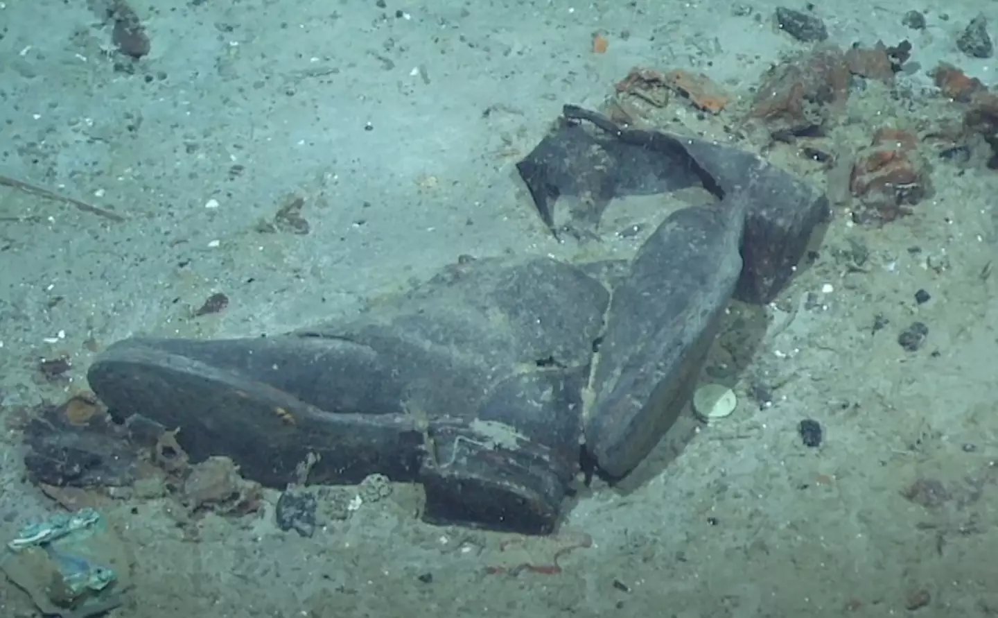 Hundreds of shoes were found in pairs (National Geographic)