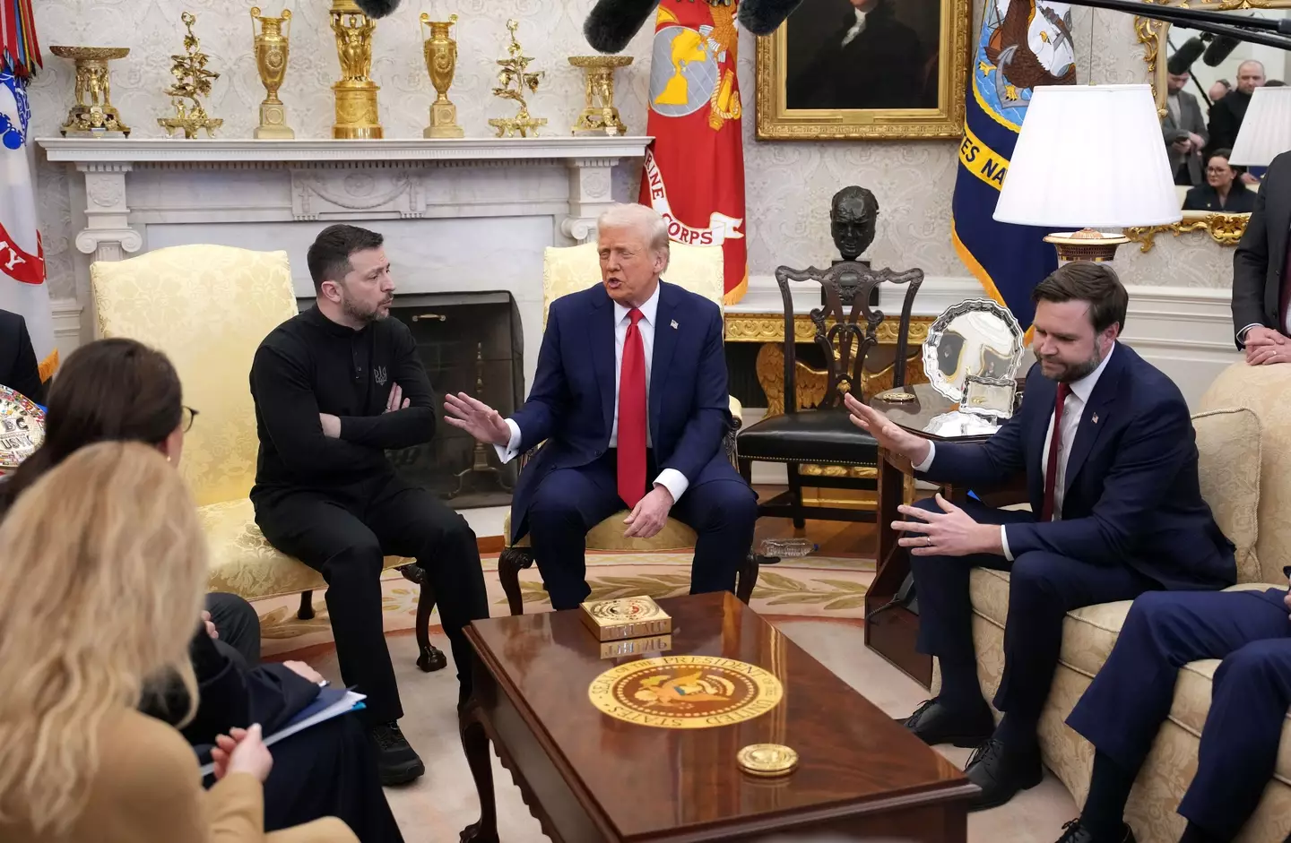 Donald Trump and Volodymyr Zelenskyy butted-heads on Friday (Andrew Harnik/Getty Images)