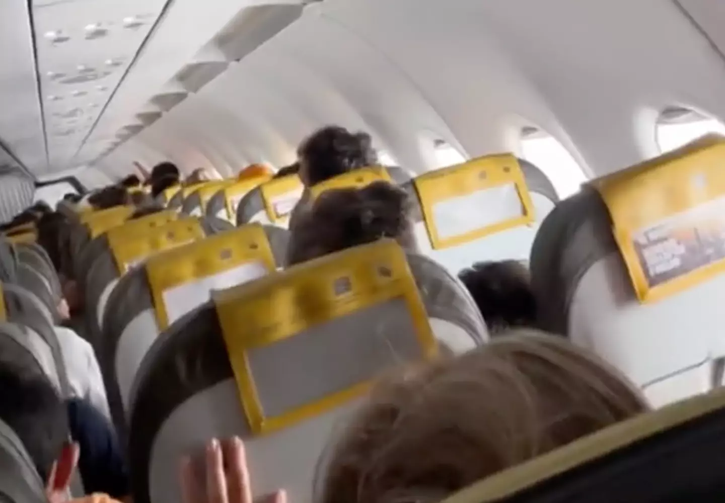 Passengers screamed as the plane rocked.
