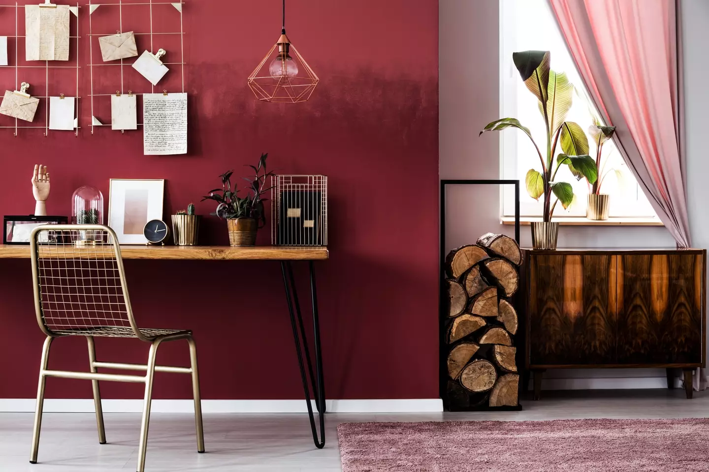 Some rooms will thrive with a red shade whereas elsewhere, it's best to be avoided (