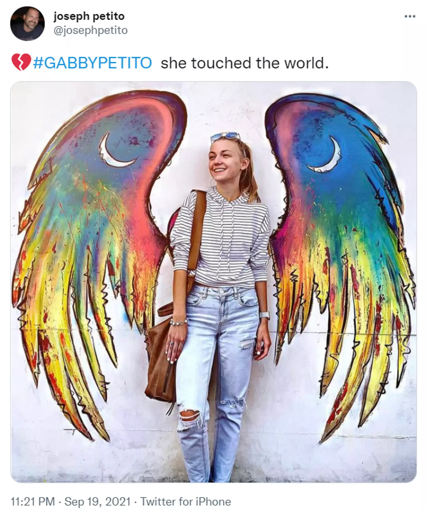 Joseph Petito, Gabby's father, shared a touching tribute to his daughter on social media (