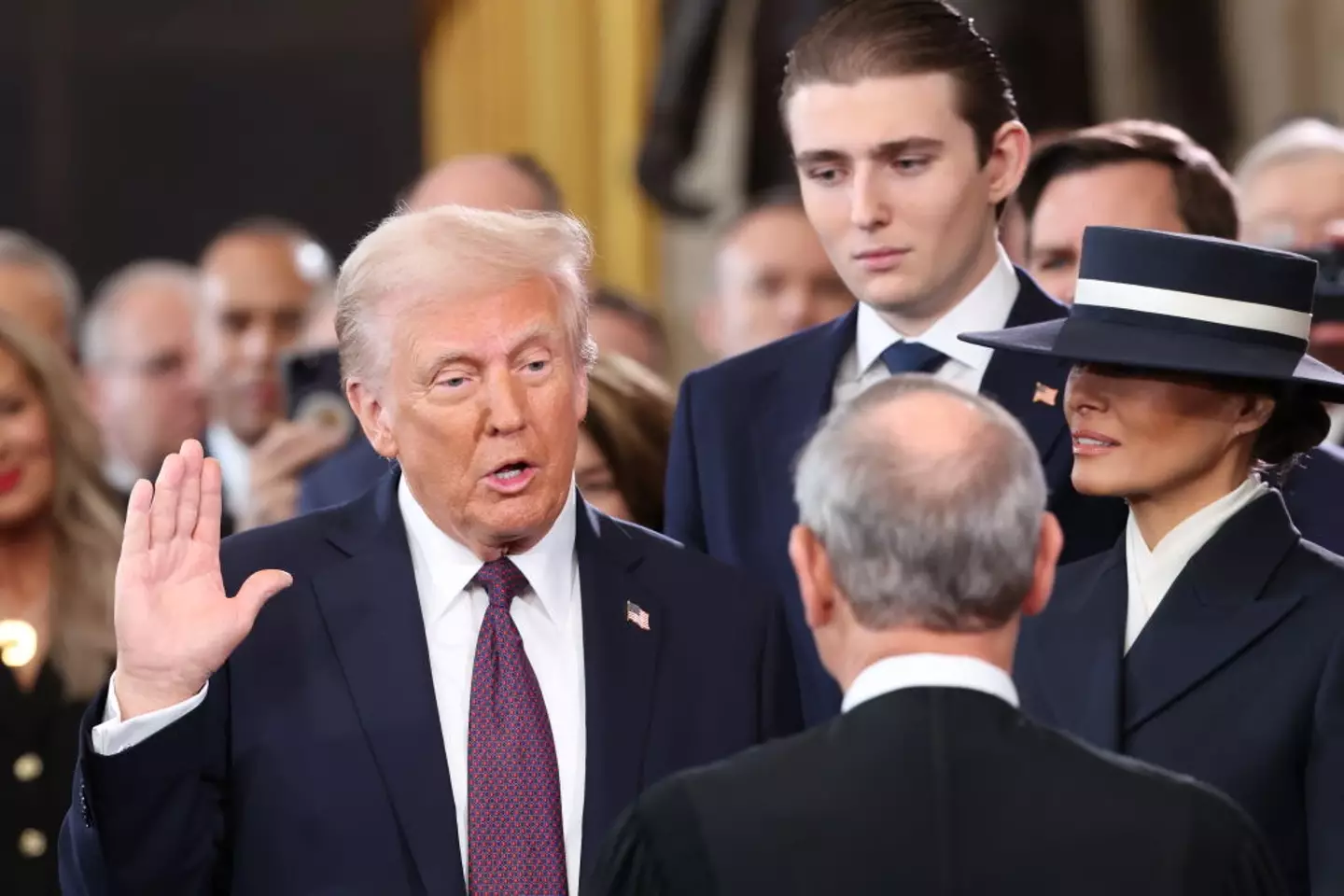 Barron Trump is a US citizen by birth (Pool / Pool / Getty Images)