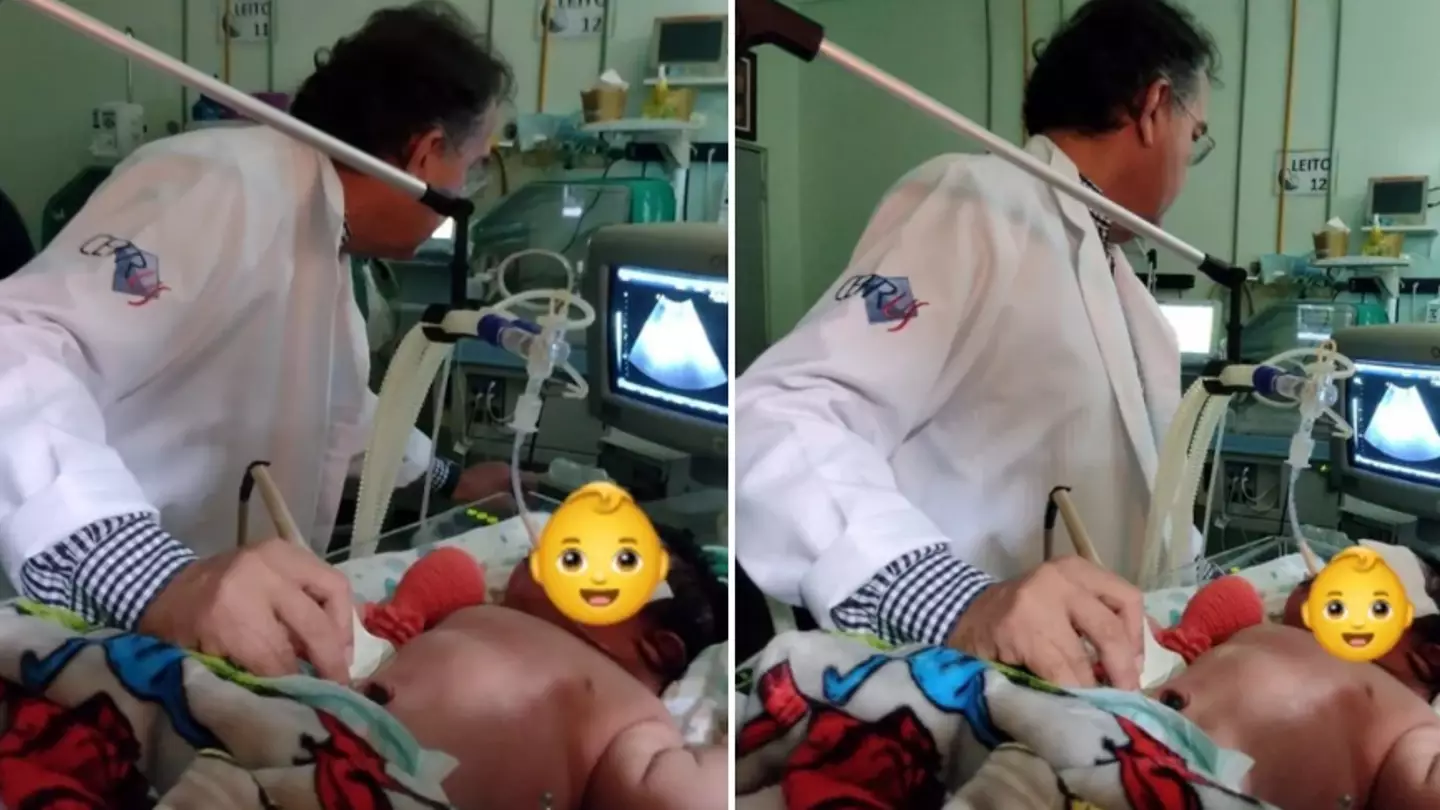 Mum stuns doctors as she gives birth to giant 2ft tall baby weighing over 16lbs