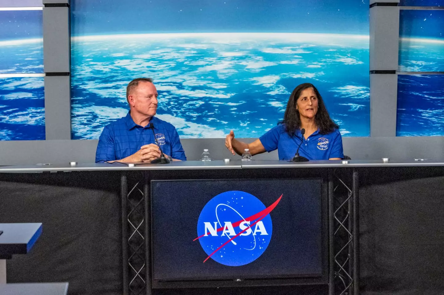 Sunita 'Suni' Williams and Barry 'Butch' Wilmore docked their Boeing Starliner onto the International Space Station (ISS) back in June for what was supposed to be an eight-day mission (Houston Chronicle/Hearst Newspapers / Contributor / Getty Images)