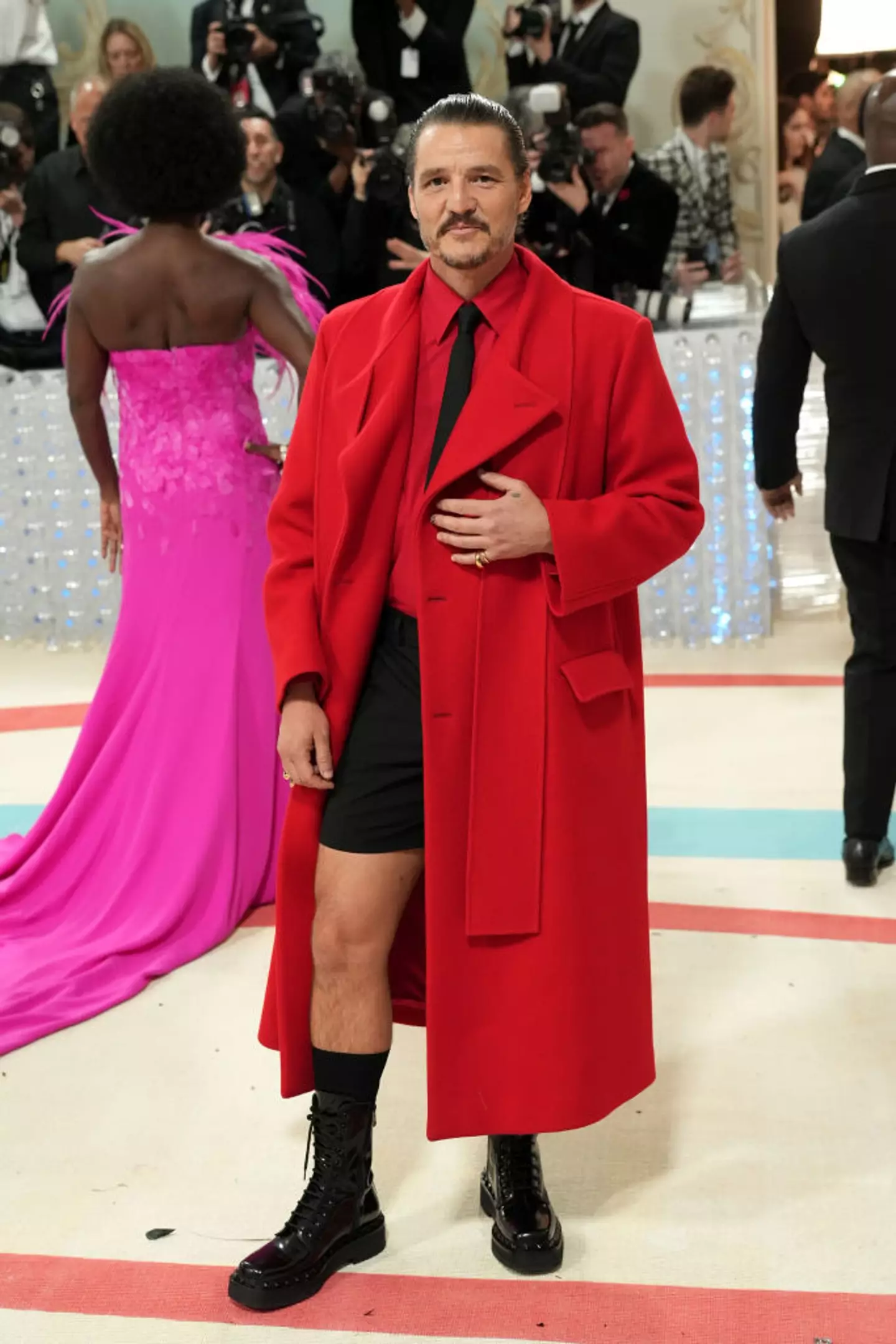 Pedro Pascal in Valentino at the 2023 Met Gala. (Sean Zanni/Patrick McMullan via Getty Images)