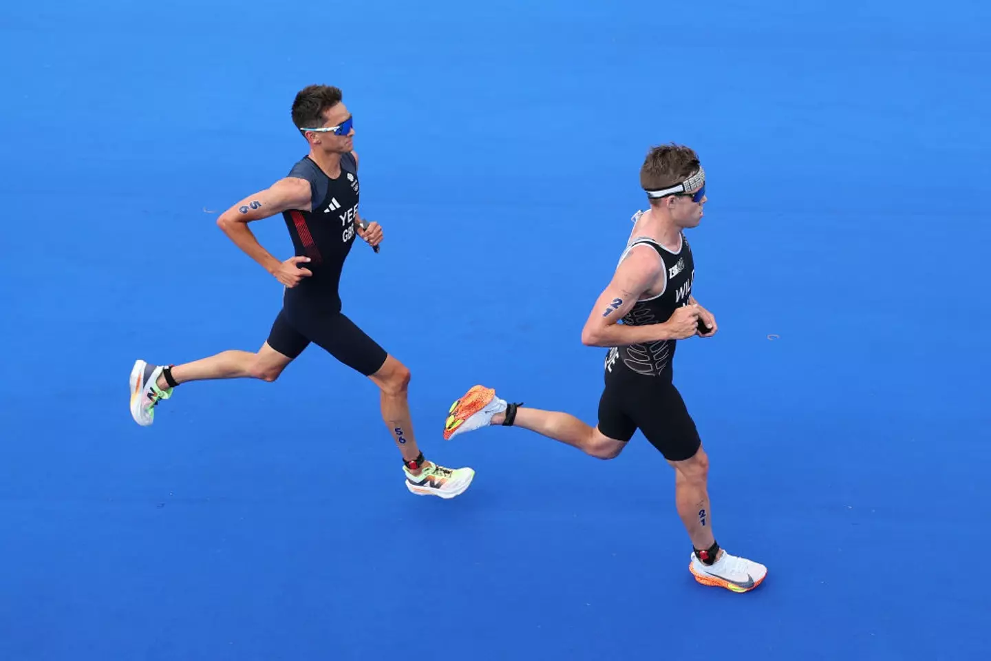 Yee overtook the New Zealand runner on the final stretch. (Ezra Shaw/Getty Images)