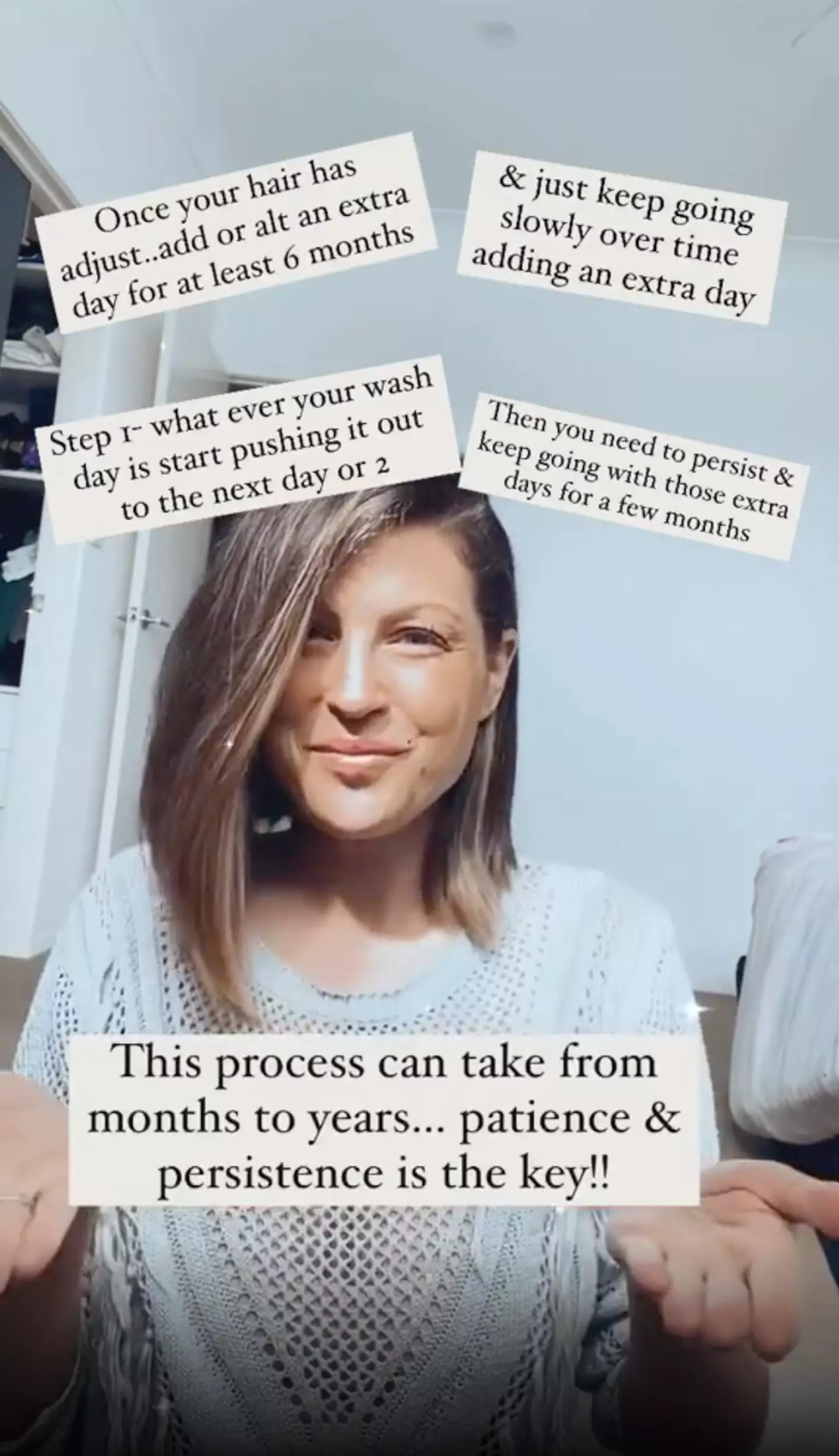 Michelle posted her tips for hair washing (