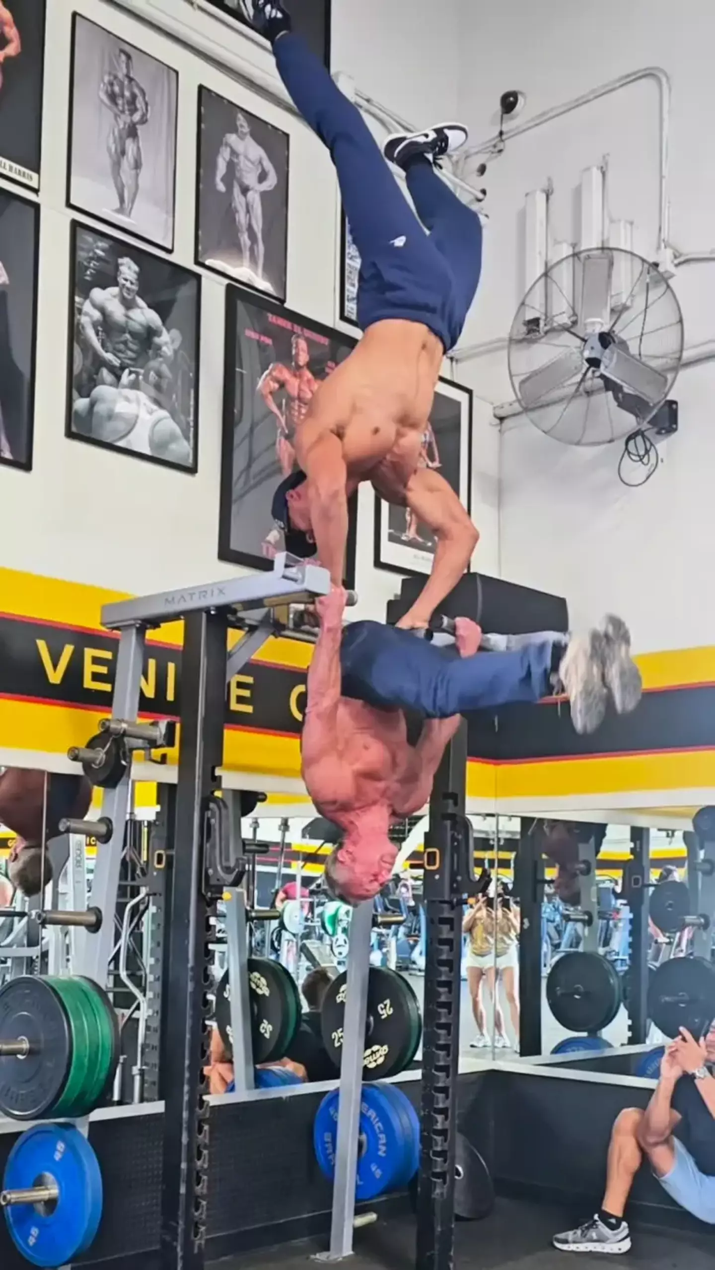 He just said that he'd 'gotten used' to wearing jeans while working out (Instagram/@robertfkennedyjr)