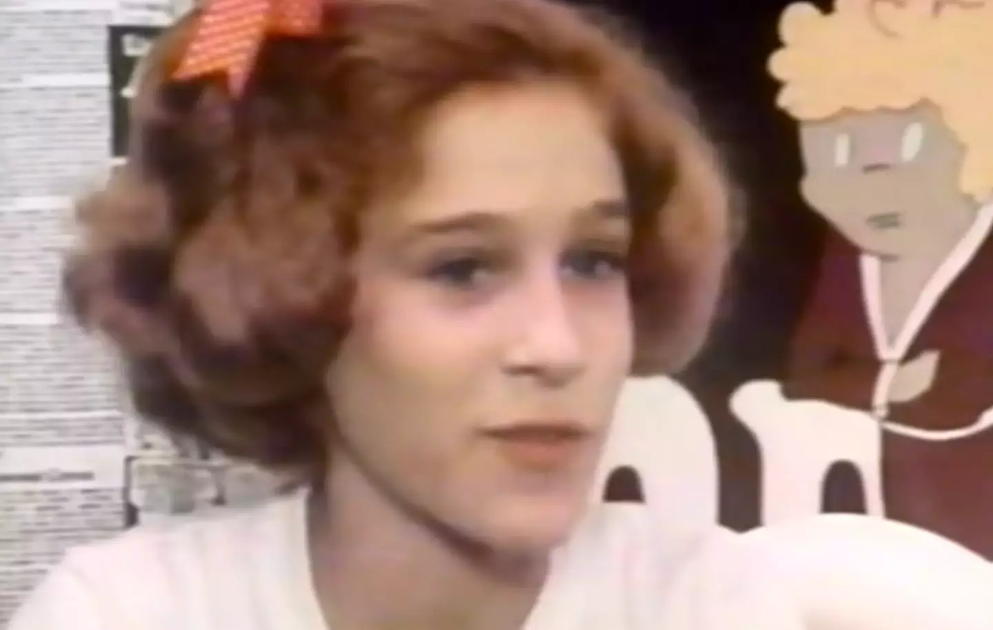 A young Sarah Jessica Parker.