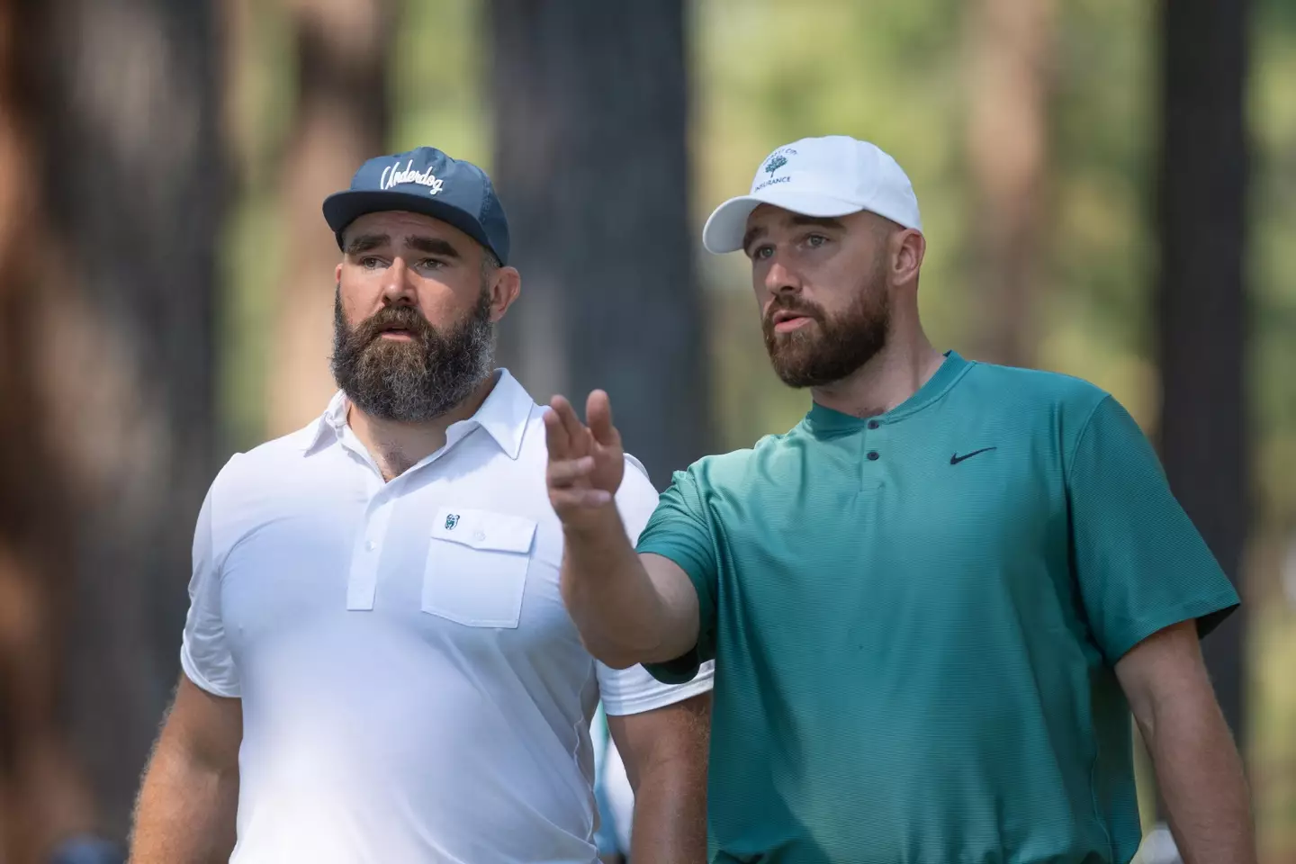 Travis and Jason Kelce have teased a 'very special guest' on their New Heights podcast (David Calvert/Getty Images for American Century Investments)