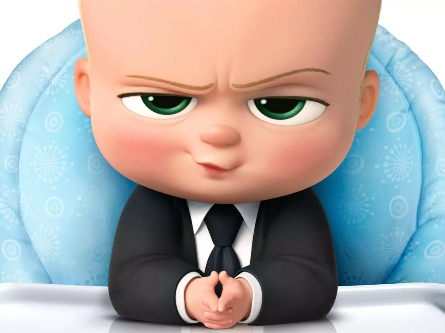 People in the comments compared the baby to the Boss Baby character (