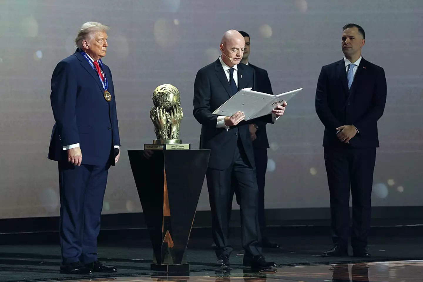Donald Trump has been awarded the FIFA Peace Prize (Michael Regan - FIFA/Getty Images)