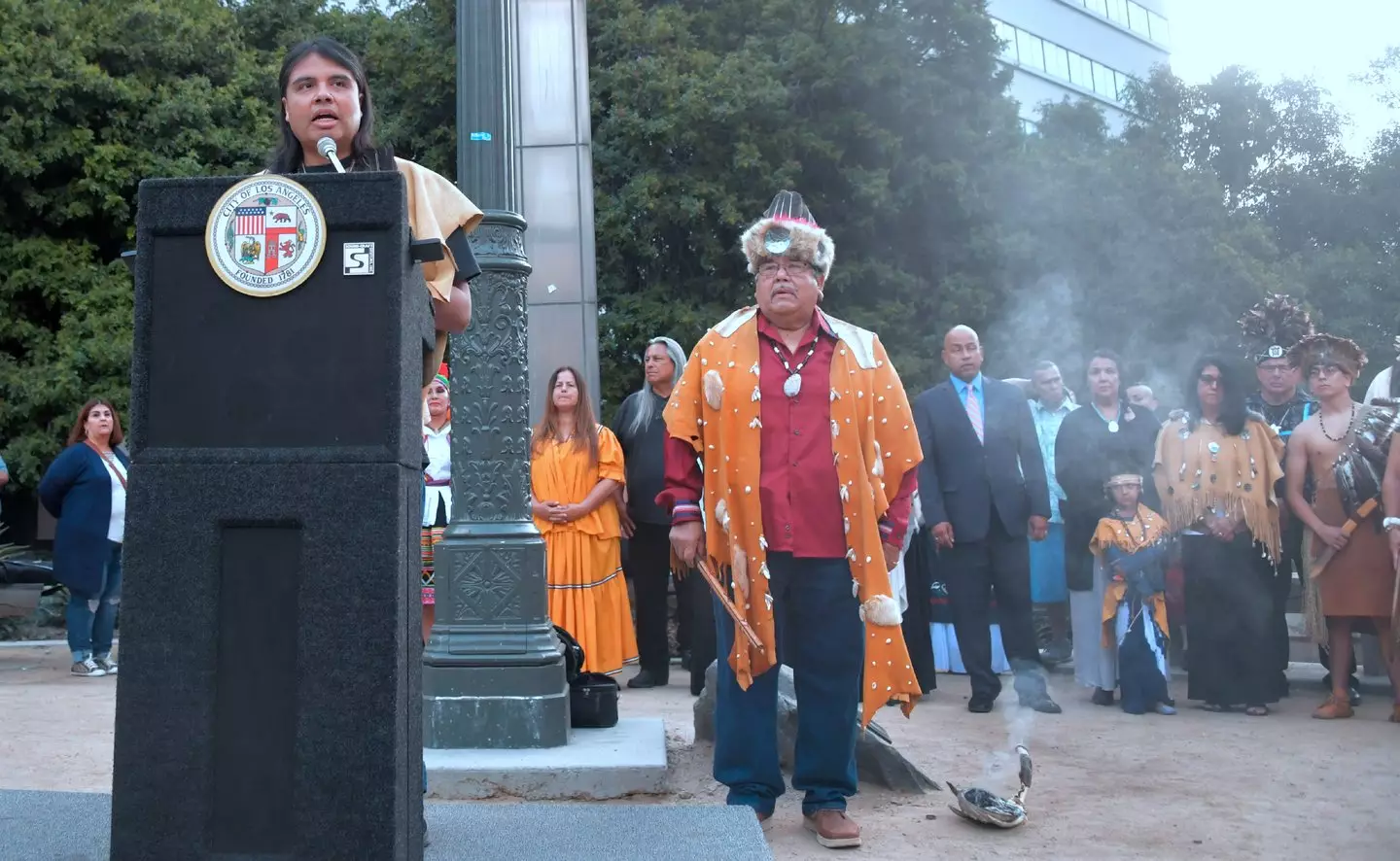 A spokesperson for the tribe spoke to press (FREDERIC J. BROWN/AFP via Getty Images)
