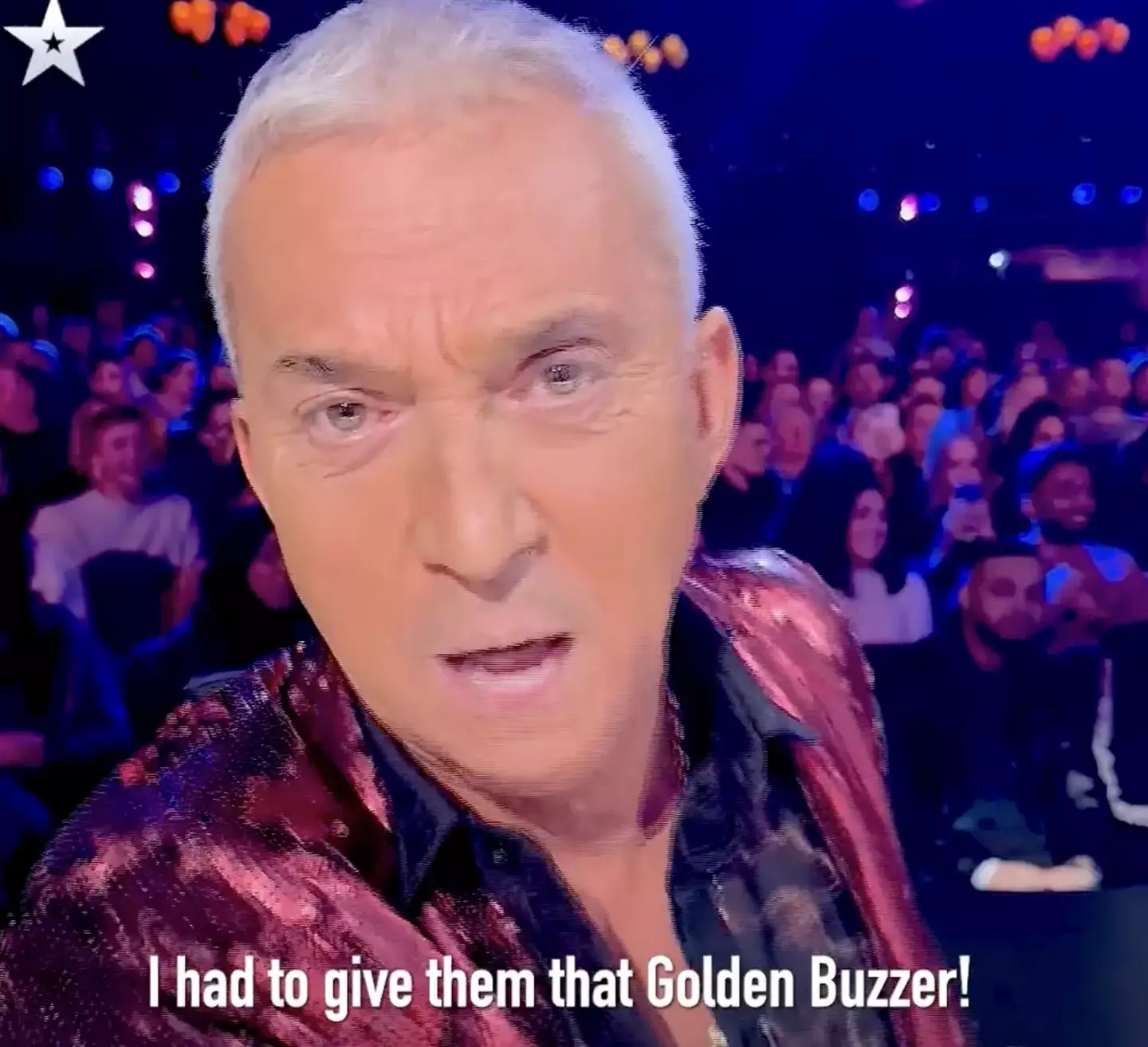 Bruno Tonioli got slightly carried away with his enthusiasm for the dance group.