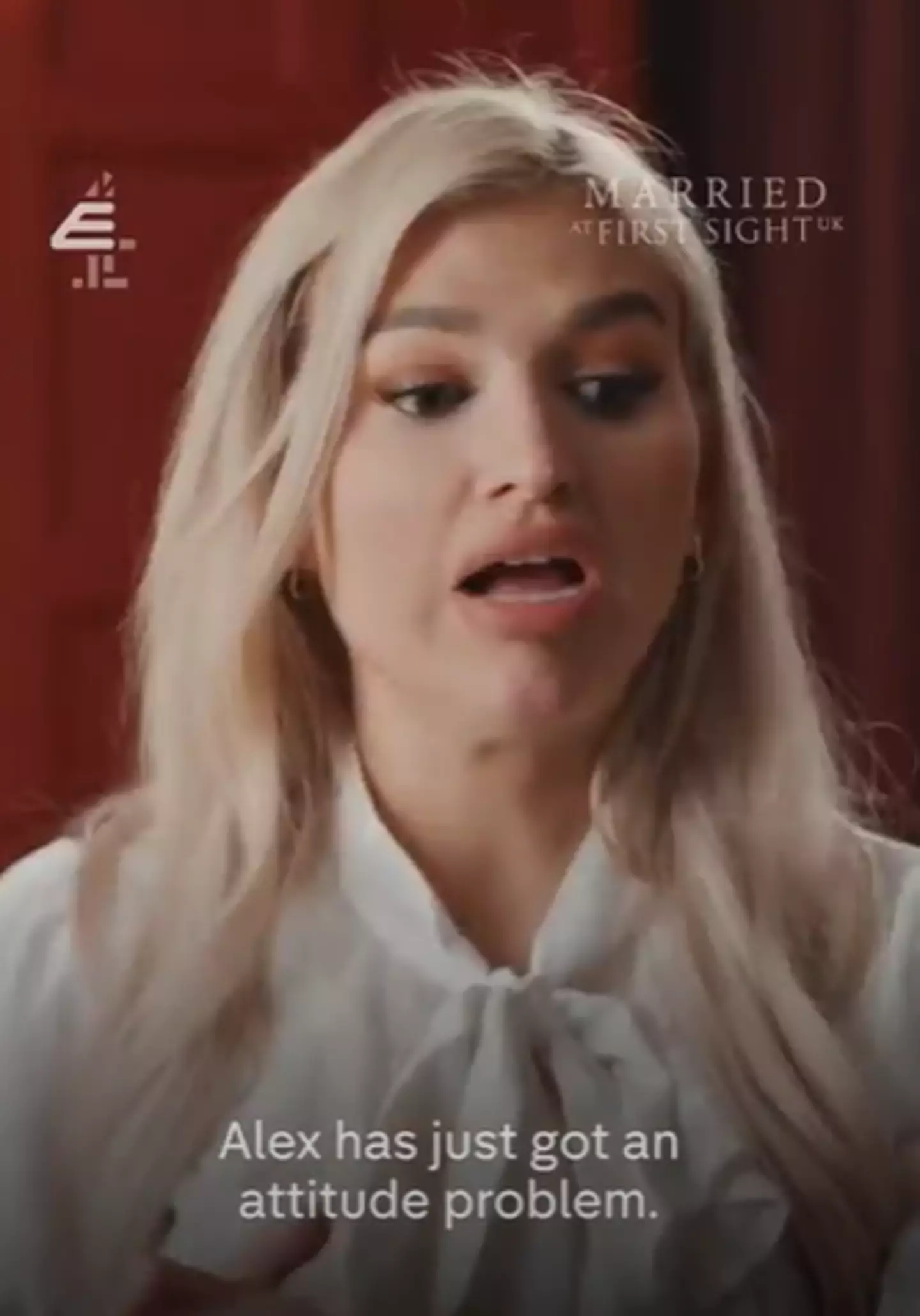 Little Sasha wasn't letting Alex get away with it (Channel 4)