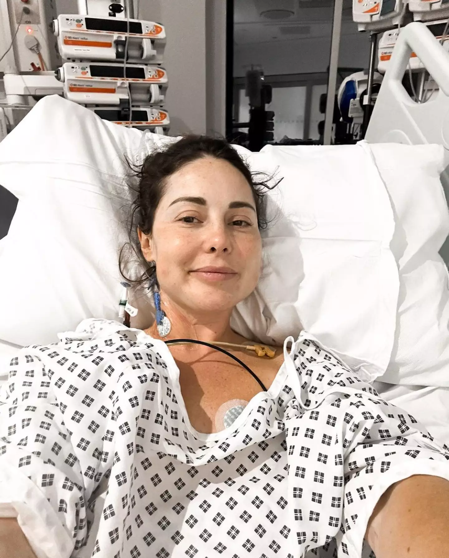Louise previously opened up about her time in hospital.