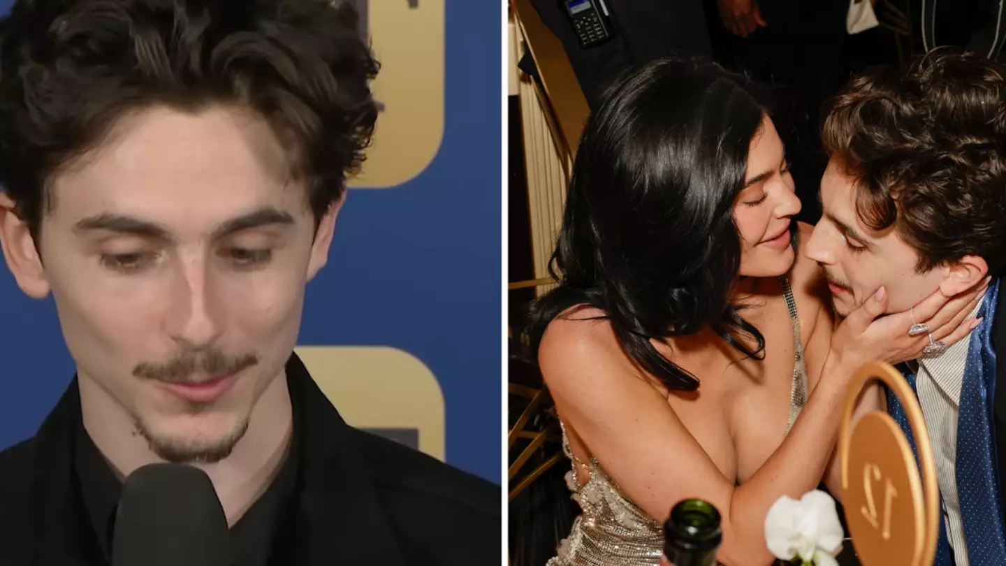 Timothée Chalamet awkwardly avoids question about Kylie Jenner despite Golden Globes PDA