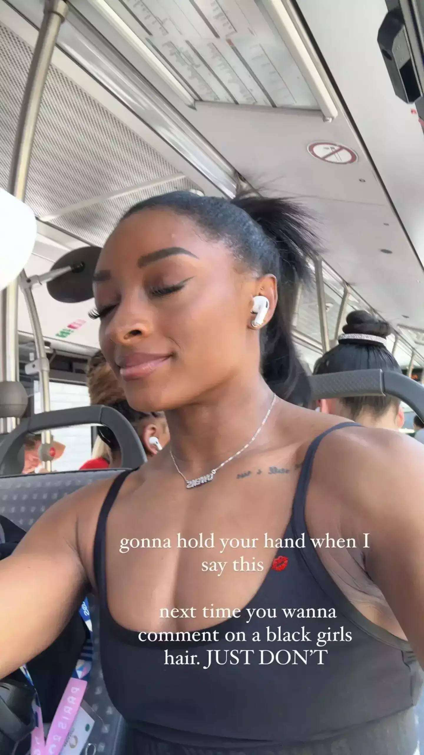 Simone Biles has addressed comments about her hair at the Olympics. (Instagram/@simonebiles)