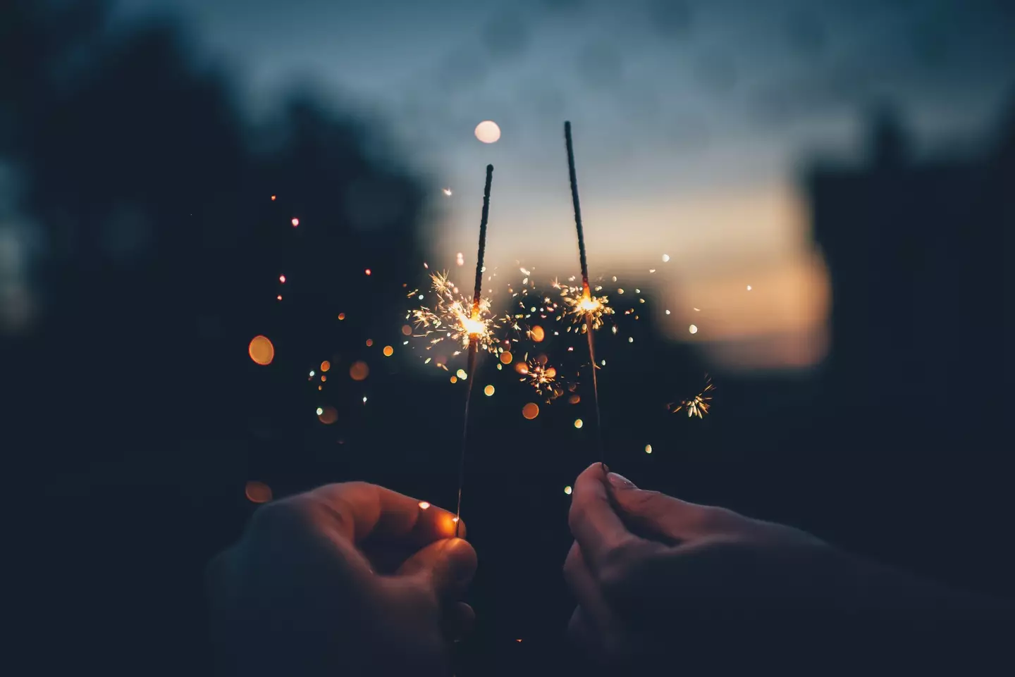 Sparklers may hurt little fingers (