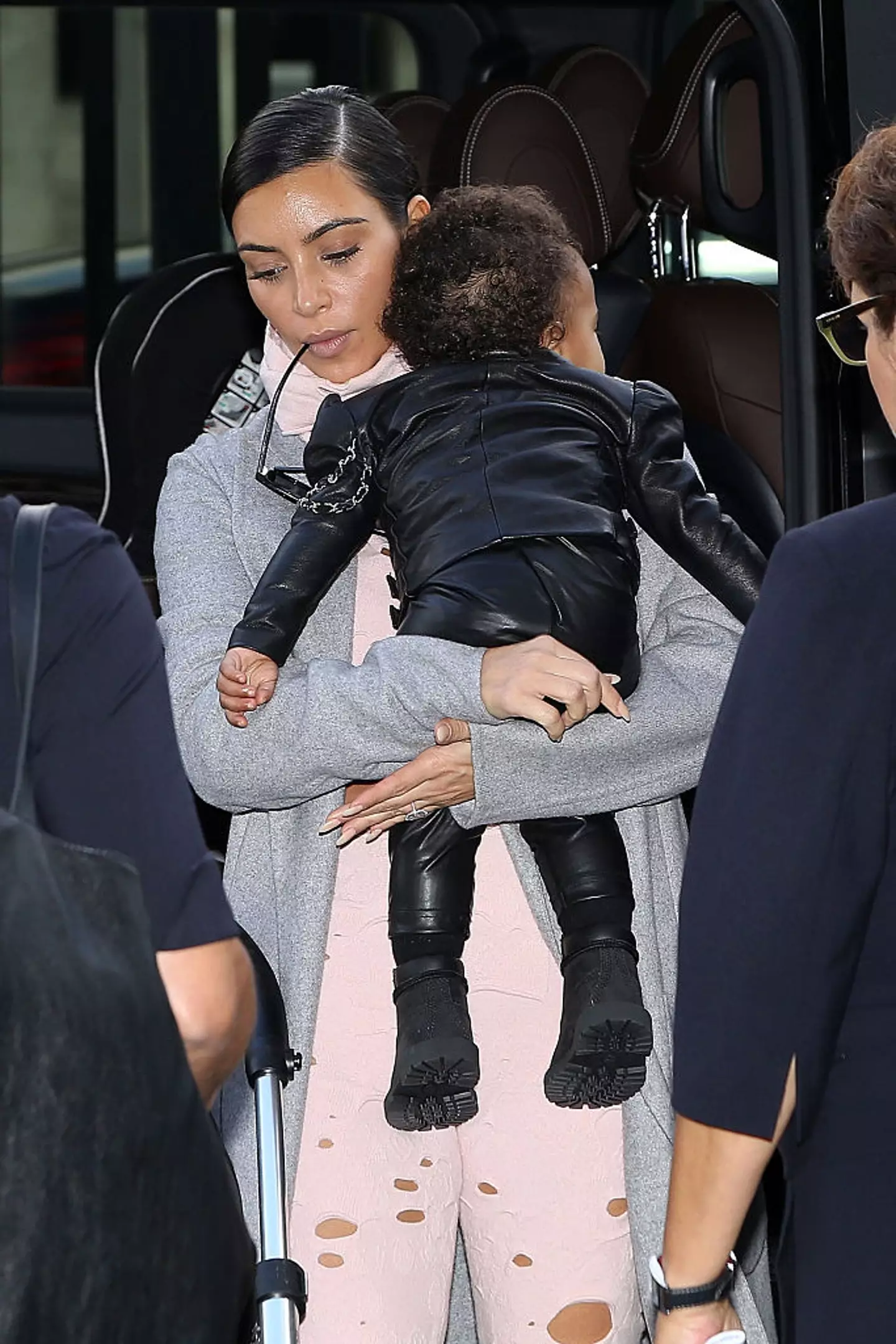 Kim Kardashian has hit back at claims surrounding a clip that went viral in 2014 (Marc Piasecki / Getty Images)