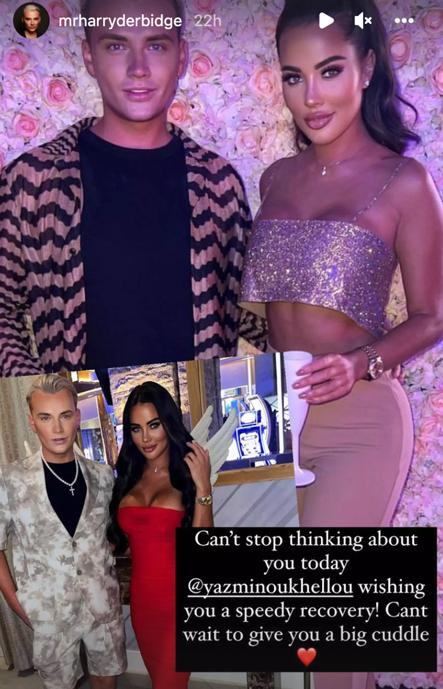 TOWIE stars paid tribute on social media.