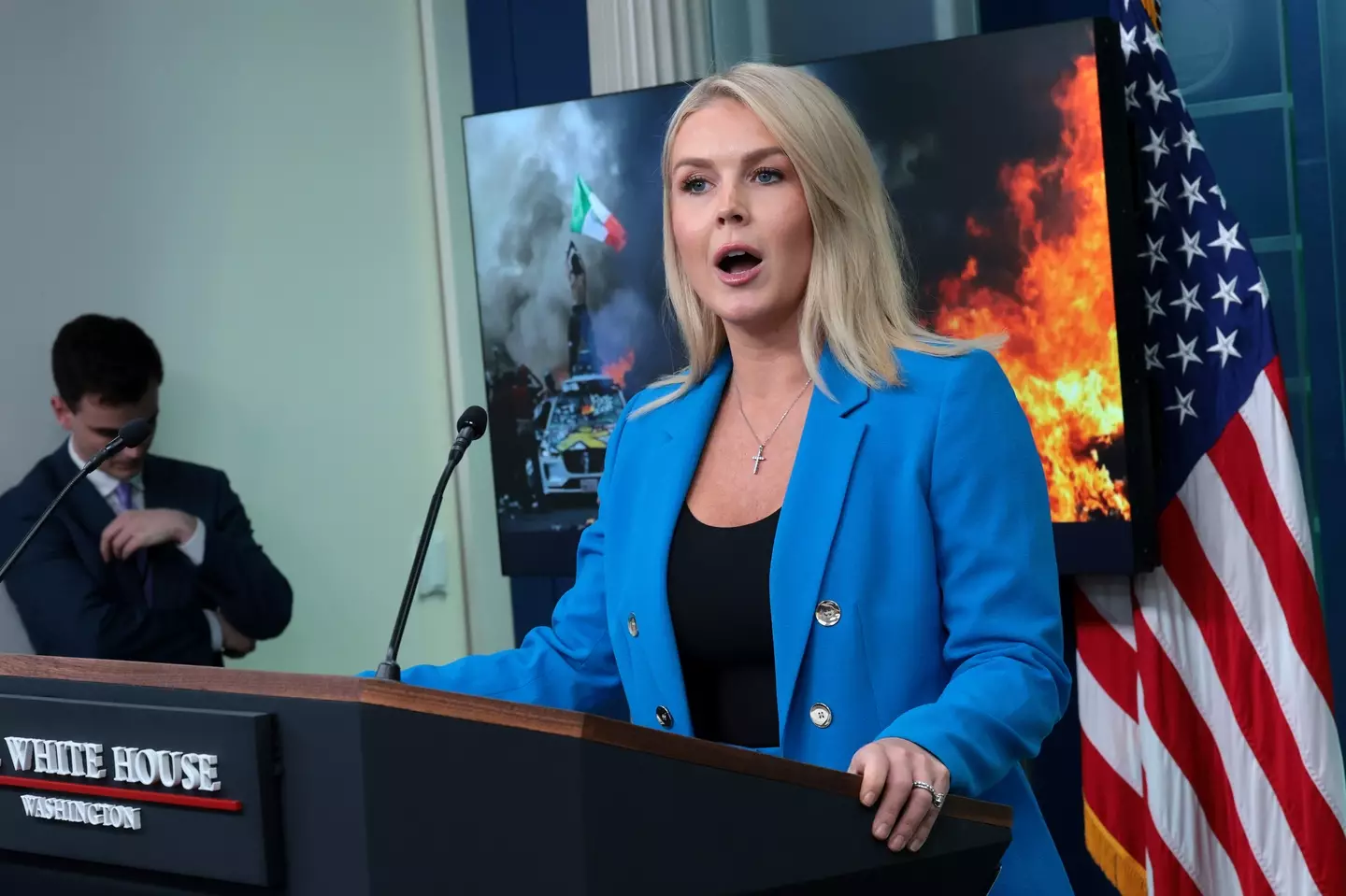 Karoline Leavitt shared Donald Trump's latest update (Win McNamee/Getty Images)