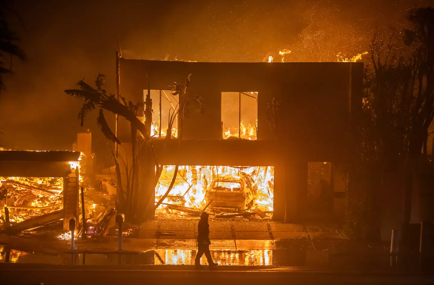 Several celebrity homes have been destroyed in the LA wildfires this month (Apu Gomes/Getty Images)
