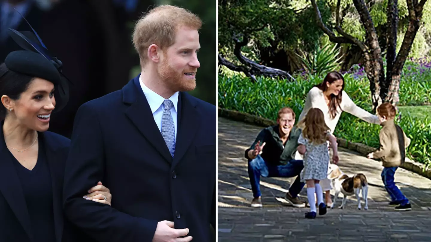 Royal expert reveals one major way Prince Harry and Meghan Markle ‘broke’ royal protocol in new Christmas photo