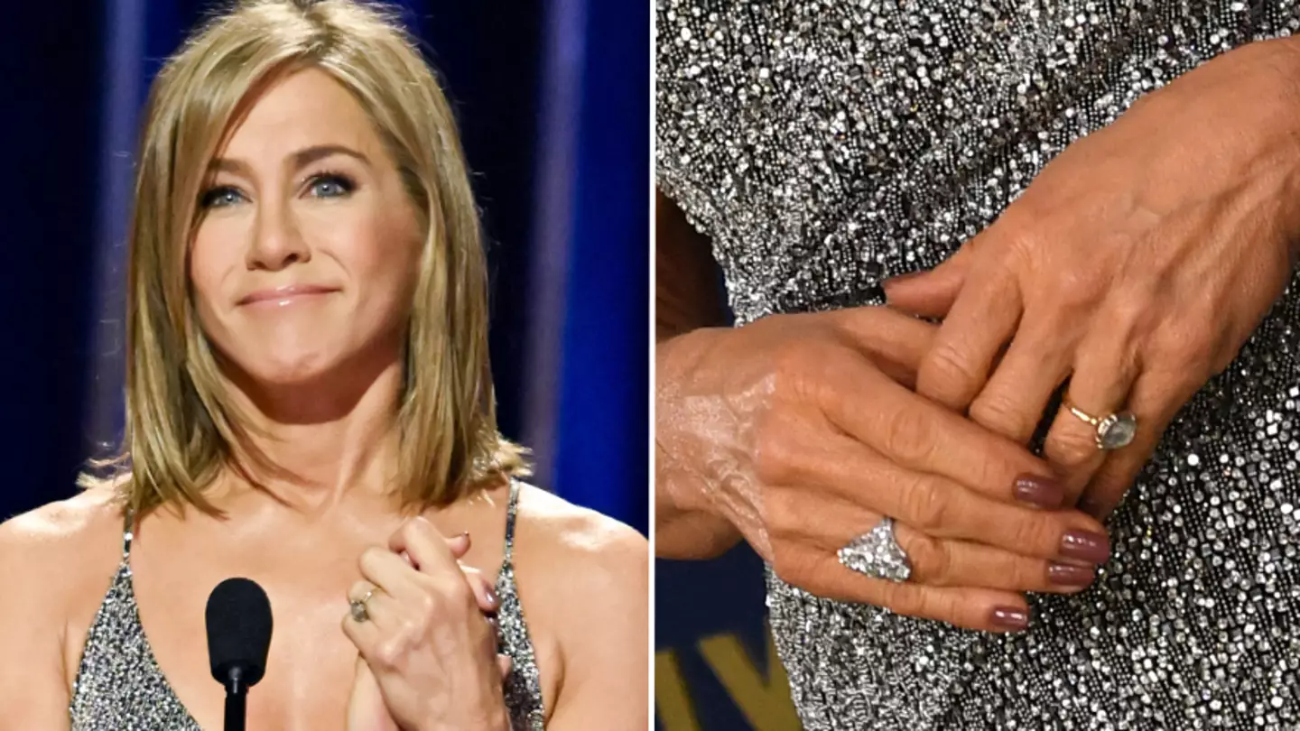 Jennifer Aniston sparks engagement rumours after she's spotted wearing ring at awards show