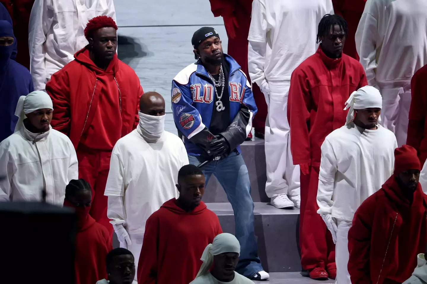 Kendrick Lamar performing at the 2025 Super Bowl (Chris Graythen/Getty Images)
