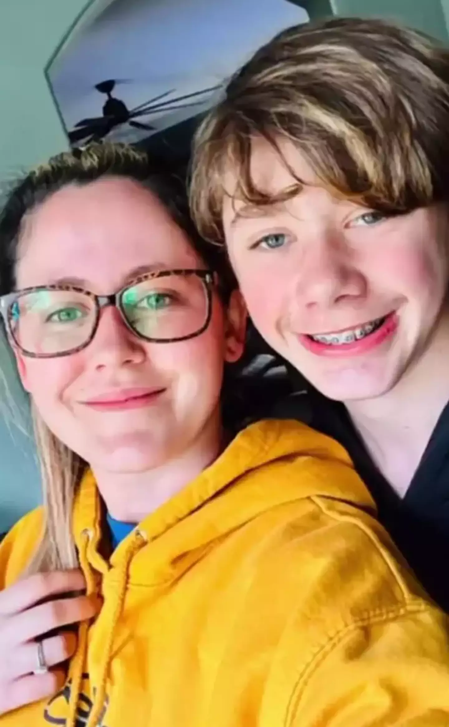 Jenelle Evans and her son Jace.